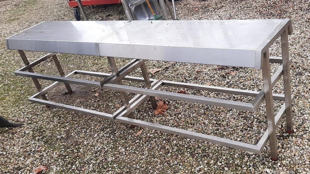 RVS Opzettafel, Huis en Inrichting, Keuken | Keukenelementen, Ophalen, Gebruikt, Minder dan 100 cm, Pellikaan