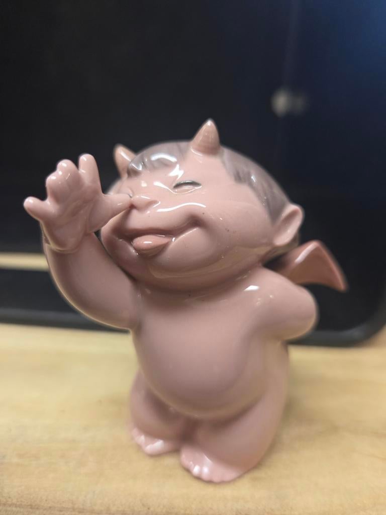 Grappig duiveltje beeldje NAO - Vintage decoratie, Verzamelen, Ophalen of Verzenden