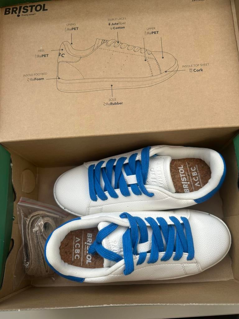 Witte vegan leren sneakers meisjes maat 35 nieuw, Ophalen of Verzenden, Nieuw, Meisje, Schoenen