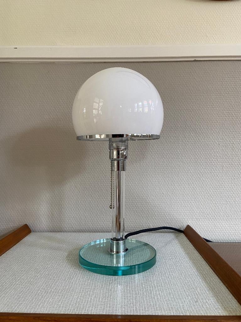 Tafellamp Replica Bauhaus, W. Wagenfeld, Ophalen, Gebruikt, Glas, Mid-Century Modern