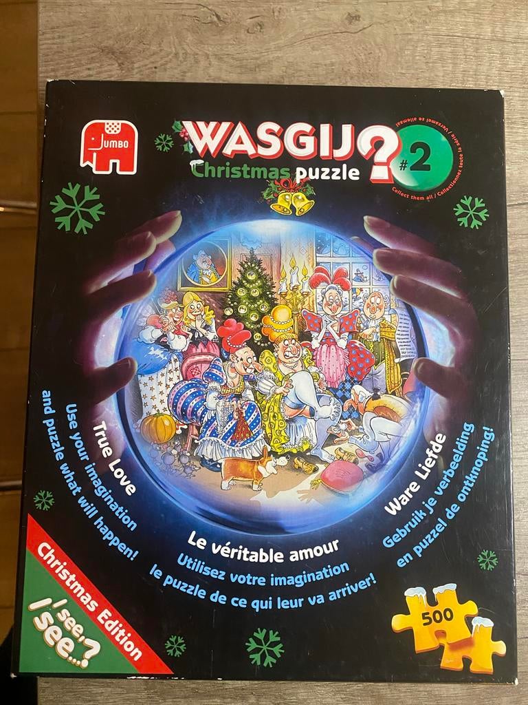 Wasgij Christmas puzzel #2 - True Love 500 stukjes, Ophalen, 500 t/m 1500 stukjes, Zo goed als nieuw, Legpuzzel