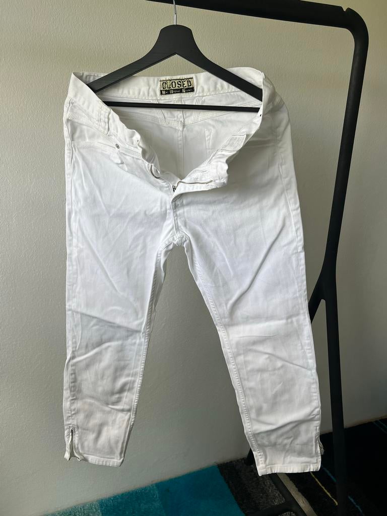 Witte Closed Jeans - Stijlvol en Comfortabel, Kleding | Dames, Maat 38/40 (M), Wit, Ophalen of Verzenden, Lang