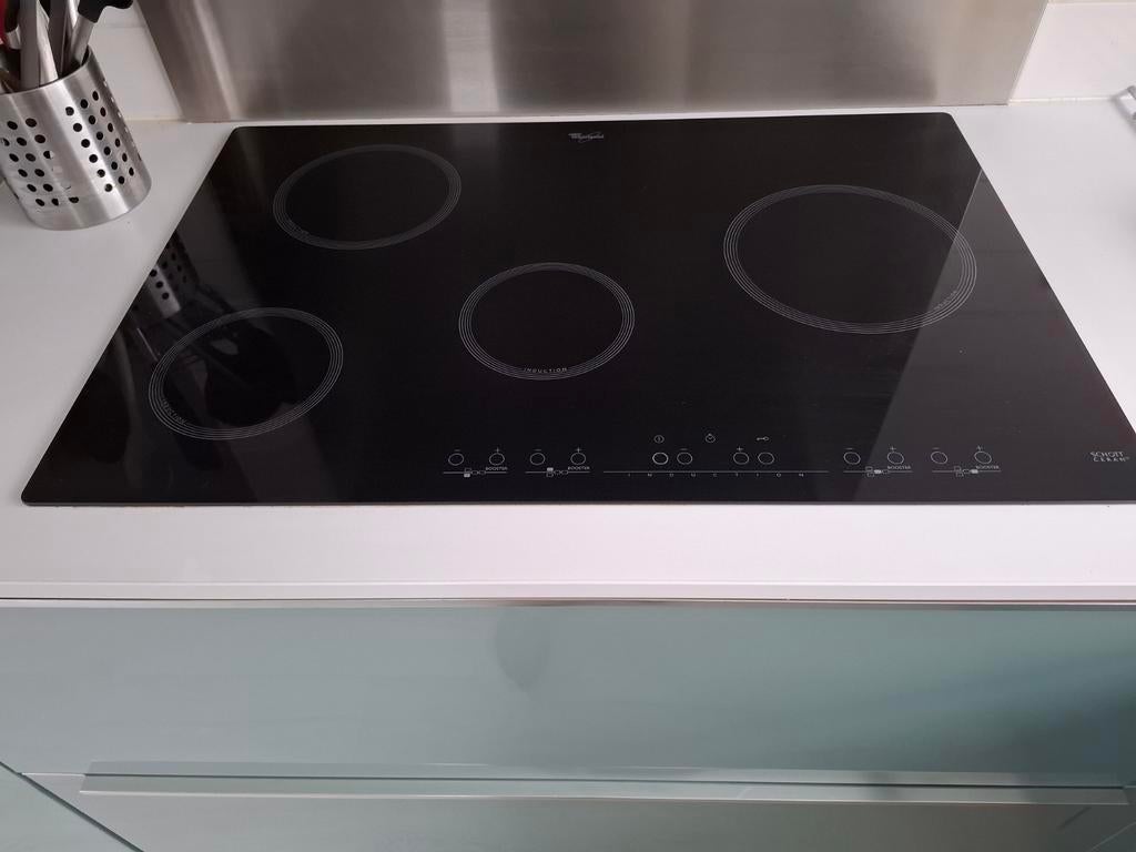 Whirlpool Inbouw Inductiekookplaat 4 Zones, Witgoed en Apparatuur, Kookplaten, Gebruikt, Inbouw, Inductie, 4 kookzones