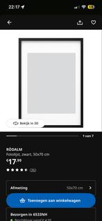 3x IKEA Rödalm Fotolijst Zwart - Zo goed als nieuw, Ophalen, 50 tot 75 cm, Zo goed als nieuw, 50 tot 75 cm