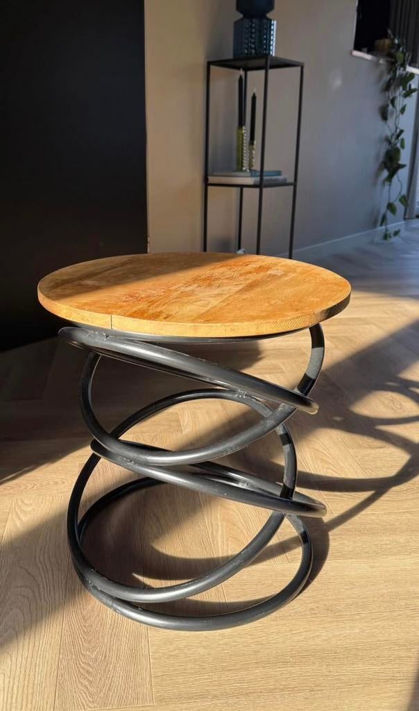 Bijzettafel loods 5, Minder dan 55 cm, Gebruikt, Rond, Ophalen