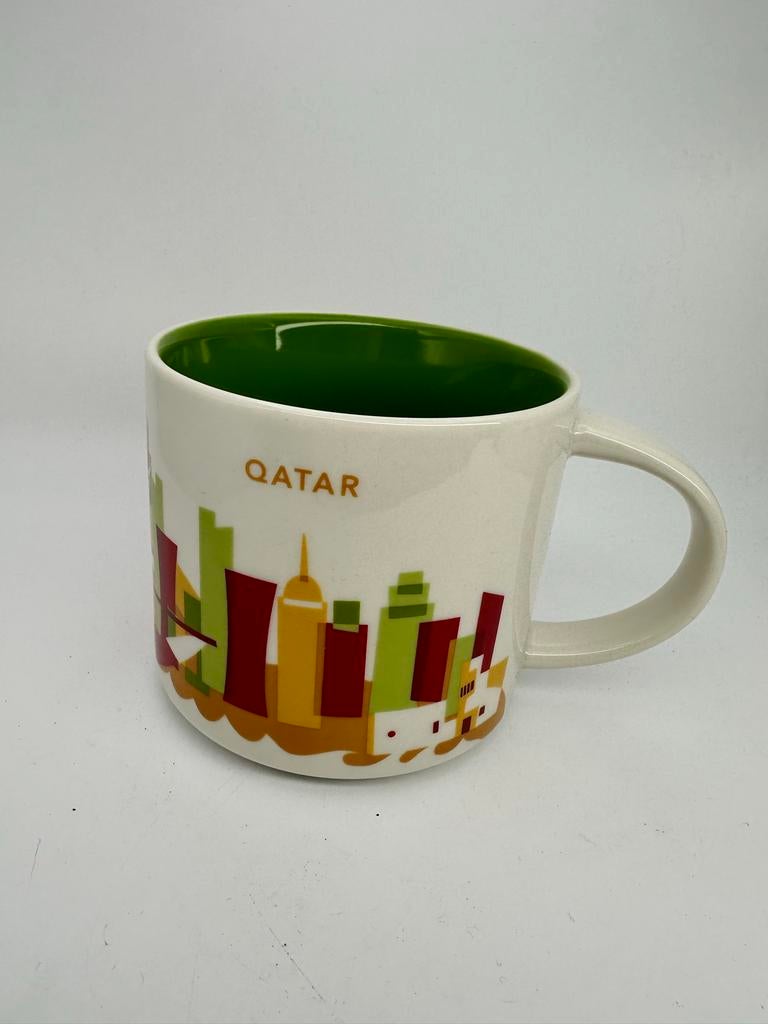 Starbucks Qatar City Skyline Mok - Collector's Item, Keramiek, Ophalen of Verzenden, Zo goed als nieuw, Overige stijlen
