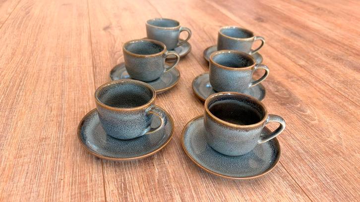 Asa Selection 6 espressokopjes met schotel, in nieuwstaat, Huis en Inrichting, Keuken | Servies, Zo goed als nieuw, Kop(pen) en/of Schotel(s)