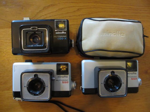 3x Minolta Autopak camera's, Ophalen of Verzenden, Gebruikt, Compact, Minolta