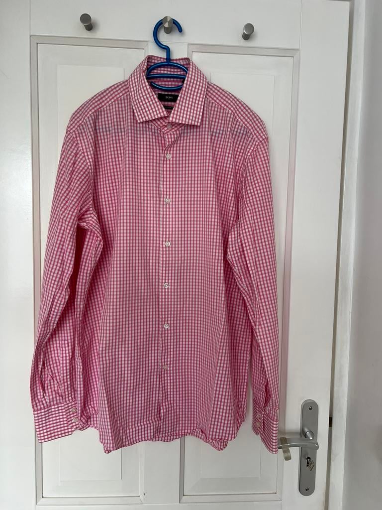 Heren overhemd is merk van Hugo Boss, Kleding | Heren, Overhemden, Ophalen of Verzenden, Zo goed als nieuw