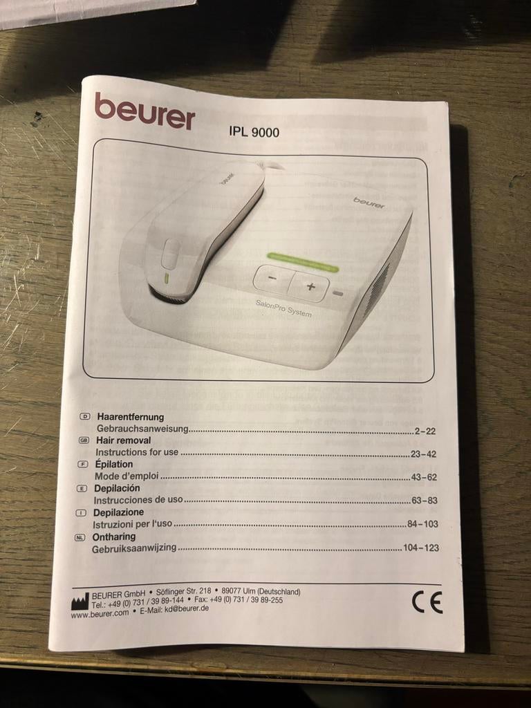 Beurer SalonPro Systeem IPL 9000/10000 Ontharingsapparaat, Ophalen of Verzenden, Nieuw, Overige typen