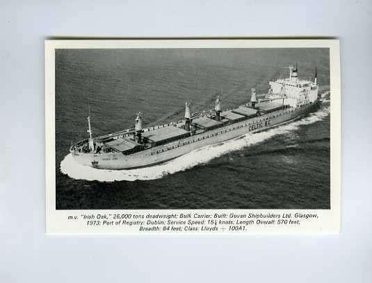 scheepvaart-foto-IRISH SHIPPING-4x, Verzamelen, Scheepvaart, Ophalen of Verzenden, Zo goed als nieuw, Motorboot, Boek of Tijdschrift