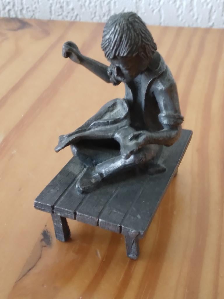 tin   kleermaker oude ambachten  met merkteken, Ophalen of Verzenden