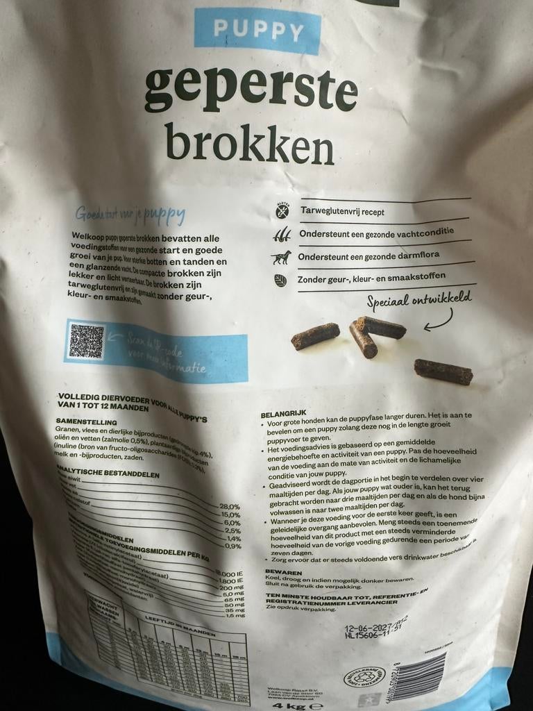 Puppy brokken 4 kg gratis, Ophalen of Verzenden, Hond