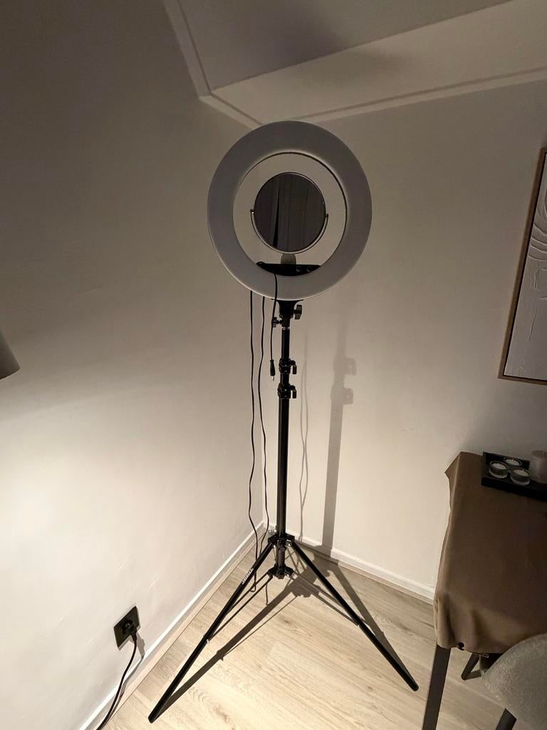 Caruba Ringlight + statief en opbergtas, Audio, Tv en Foto, Fotografie | Fotostudio en Toebehoren, Ophalen, Zo goed als nieuw