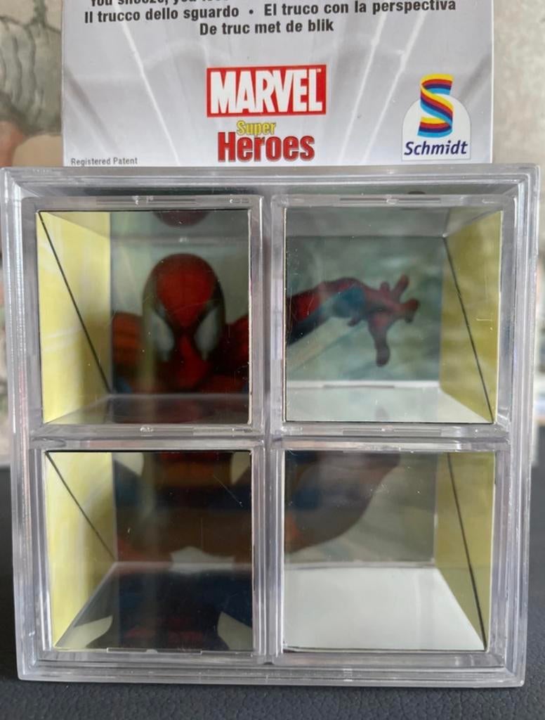Marvel Super Heroes Magic Mirror Schmidt Spiderman Hulk, Verzamelen, Speelgoed, Gebruikt, Ophalen of Verzenden