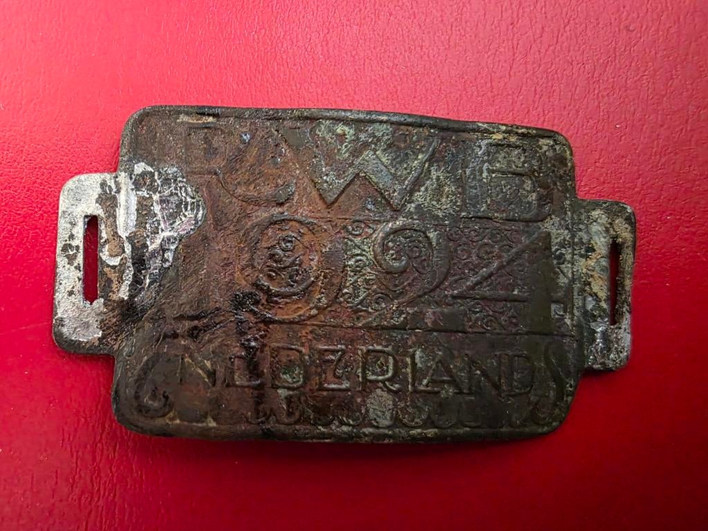 Rijwielbelastingplaatje 1924!!, Ophalen of Verzenden