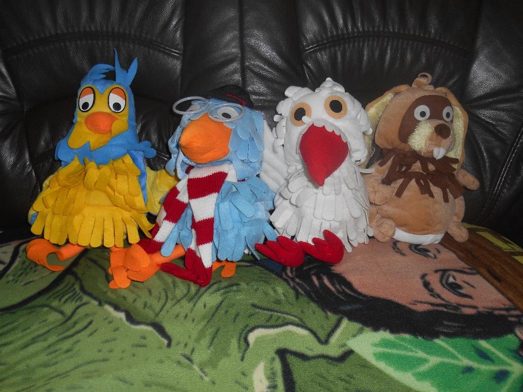 Fabeltjeskrant handpoppen LEZEN, Ophalen of Verzenden, Gebruikt, Tv, Overige typen