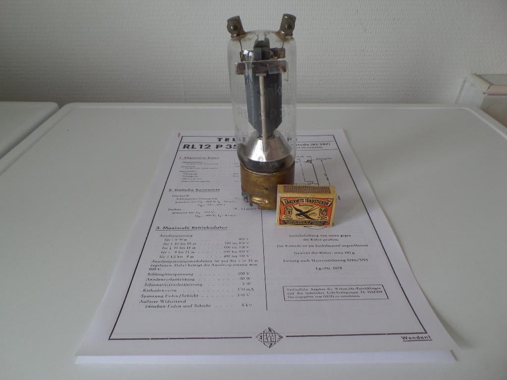Electronenbuis, TELEFUNKEN, RL12P35 (1936)-(#8870), Ophalen of Verzenden, Gebruikt
