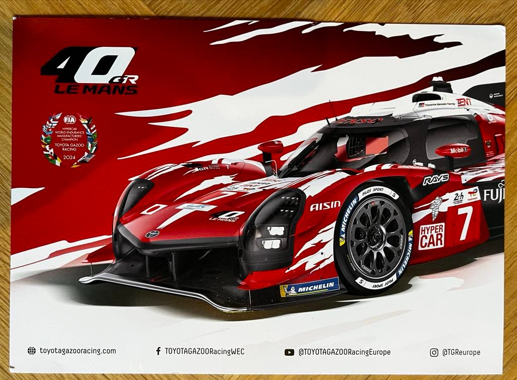 Nyck de Vries Toyota Le Mans kaart, Ophalen of Verzenden, Nieuw, Auto's