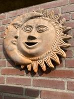 Decoratieve grote Zon en Maan Wanddecoratie, Ophalen, Gebruikt