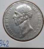 2,5 Gulden 1842 ( Zfr - corrosie ), Zilver, Ophalen of Verzenden, Losse munt, 2½ gulden