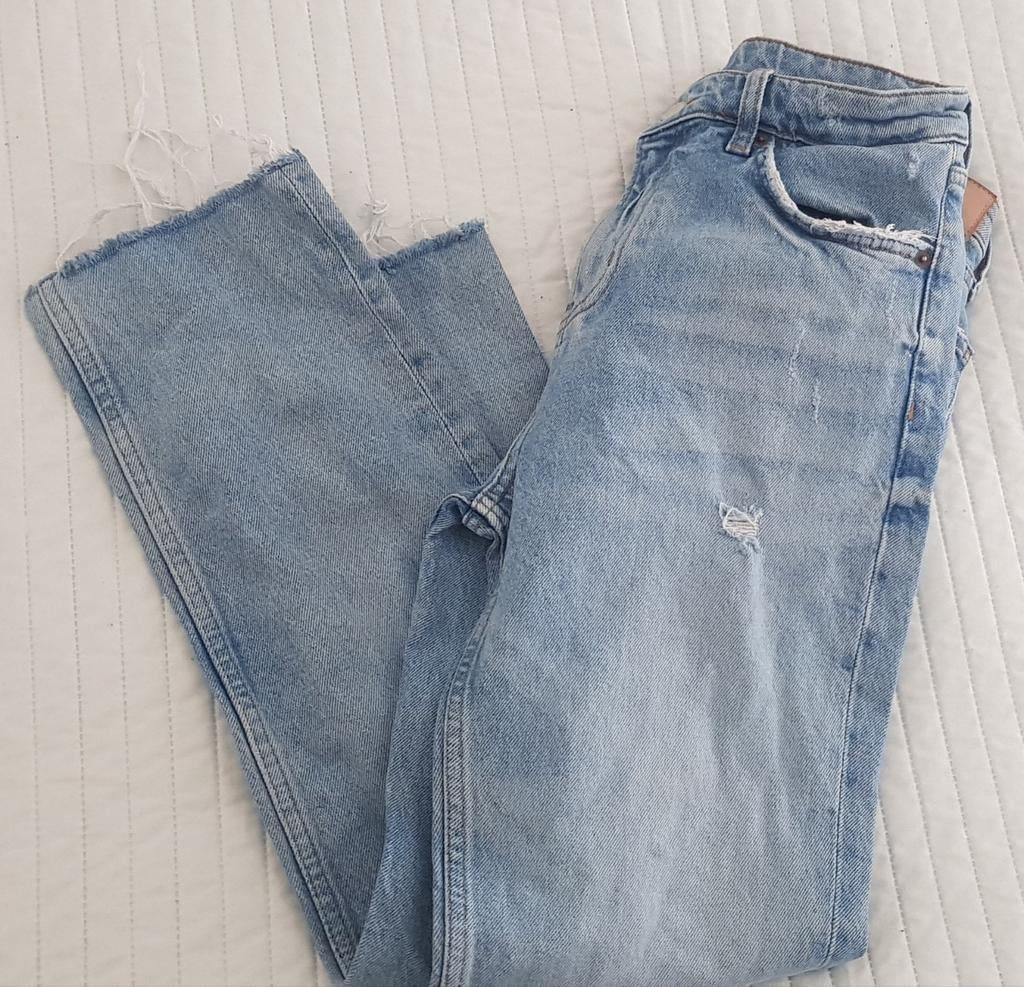 Zara spijkerbroek blauw mt 36 skinny jeans high waist broek, Zara, Zo goed als nieuw, W28 - W29 (confectie 36), Verzenden