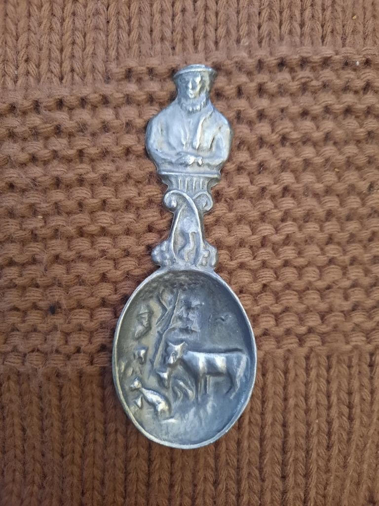 Oud-Hollandse tinnen lepel, Ophalen of Verzenden