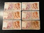 6 x 50 frank biljetten Belgie, Ophalen of Verzenden, Setje