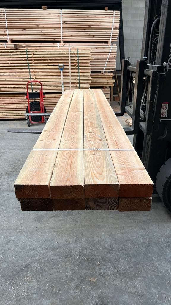 Partij douglas 7x15cm 3m blank b-keus, Ophalen, Zo goed als nieuw, 250 cm of meer, Balken