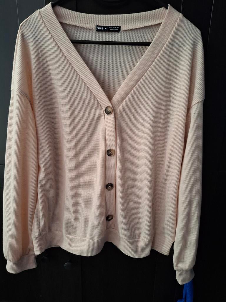 Roze Shein trui met knopen maat 38, Maat 38/40 (M), Ophalen of Verzenden, Zo goed als nieuw, Roze