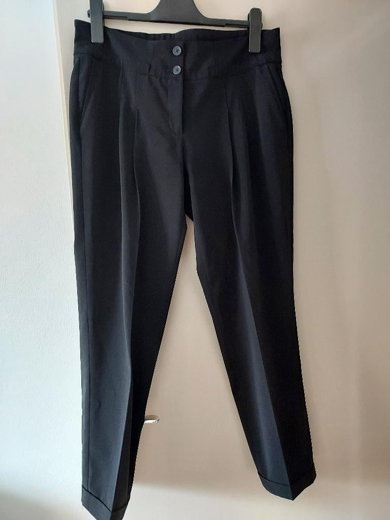 CAMBIO bandplooibroek 'Jacey' maat 40 kleur zwart, Maat 38/40 (M), Cambio, Verzenden, Zwart