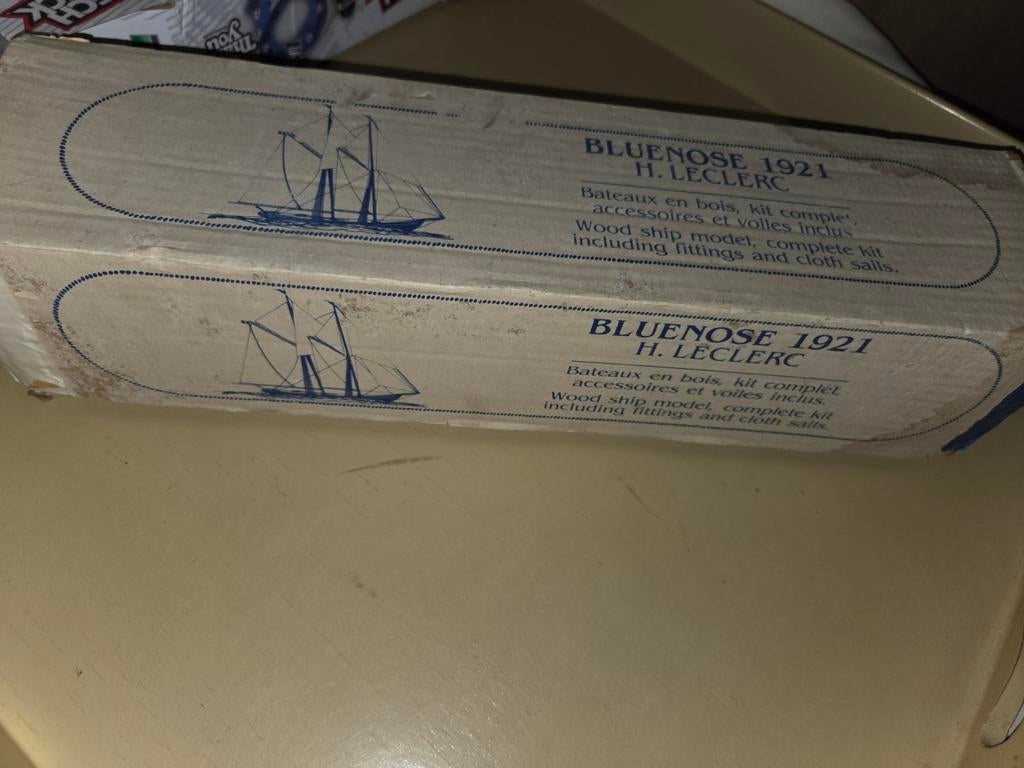 Bluenose 1921 H.Leclerc KB21 Houten model 53,4 x 48,4 cm, Hobby en Vrije tijd, Modelbouw | Boten en Schepen, Ophalen of Verzenden