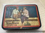 Vintage Javaanse Jongens tabaksblikje met patina, Ophalen of Verzenden, Gebruikt, Overige, Overige merken