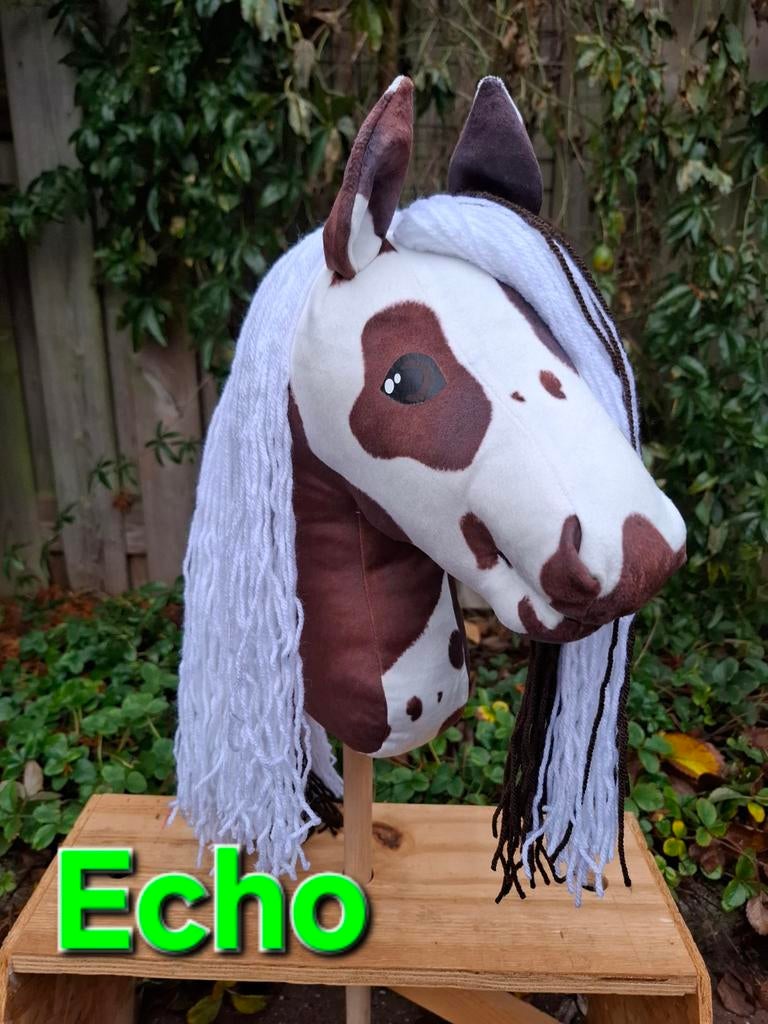 Hobbyhorse bonte Tinker Echo, hobby horse, stokpaard, Ophalen of Verzenden