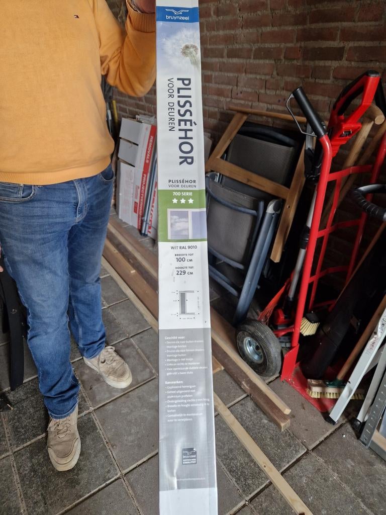 Nieuwe Bruynzeel Plisséhor voor deuren - Wit RAL 9010, Doe-het-zelf en Verbouw, Deuren en Horren, Ophalen