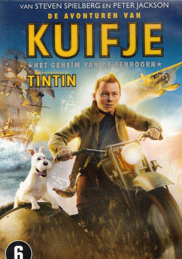 De Avonturen Van Kuifje - Het Geheim Van De Eenhoorn, Europees, Tekenfilm, Ophalen of Verzenden, Zo goed als nieuw
