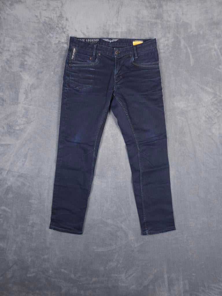 Pme Legend Broek W34 L32 Tapered Fit Blauw Stretch Pall Mal., Blauw, ., Ophalen of Verzenden, Zo goed als nieuw