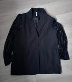 Oversized blazer met paillettenmouwen, Zwart, Nieuw, Ophalen of Verzenden, Jasje