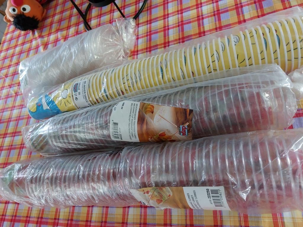 Oldskool Milkshake Bekers met Deksel, Ophalen of Verzenden