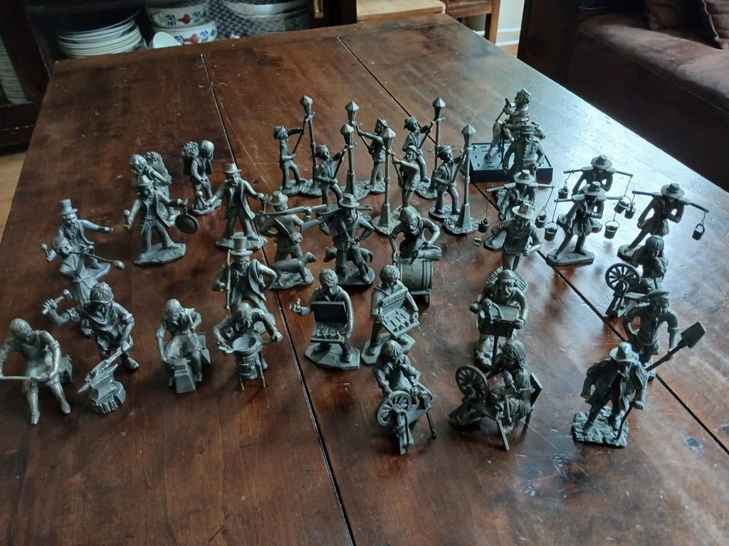 Collectie van Tinnen Figuren - Ambachten en Meer, Ophalen of Verzenden