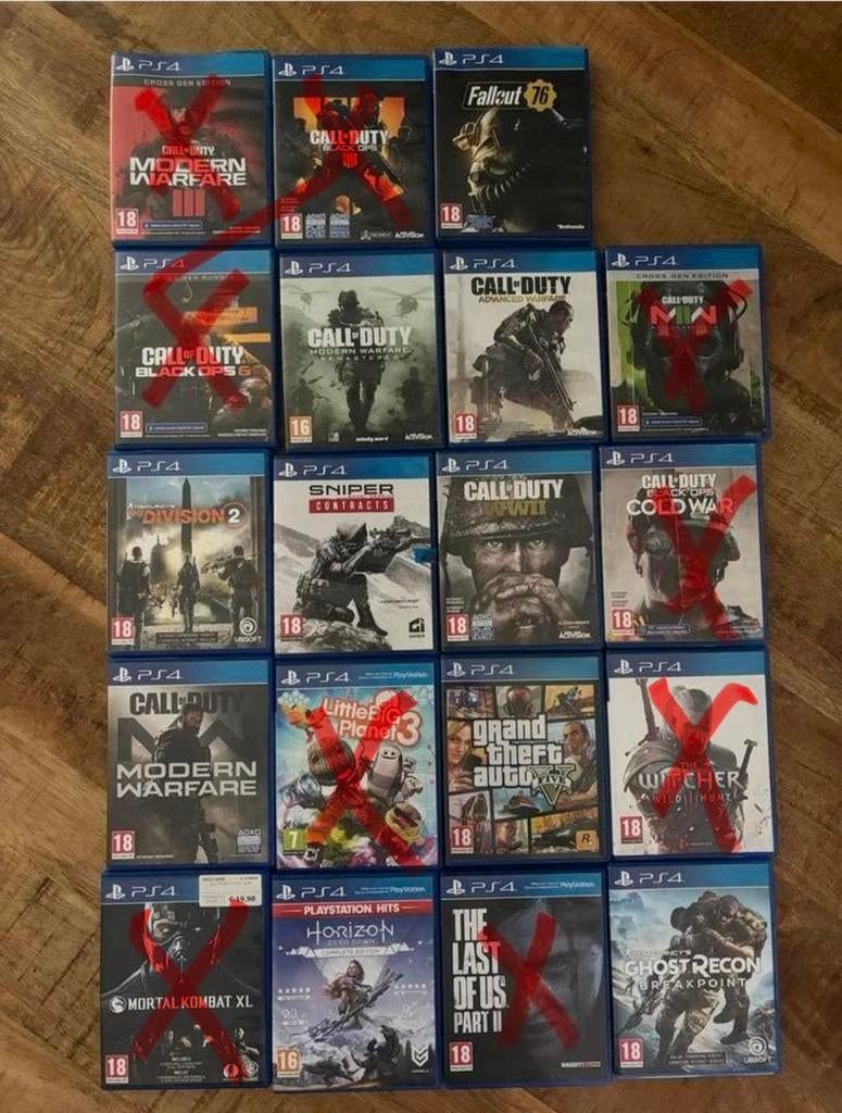 Grote collectie PS4 spel - Diverse genres per st 10,- pst, Spelcomputers en Games, Games | Sony PlayStation 5, Ophalen, Gebruikt