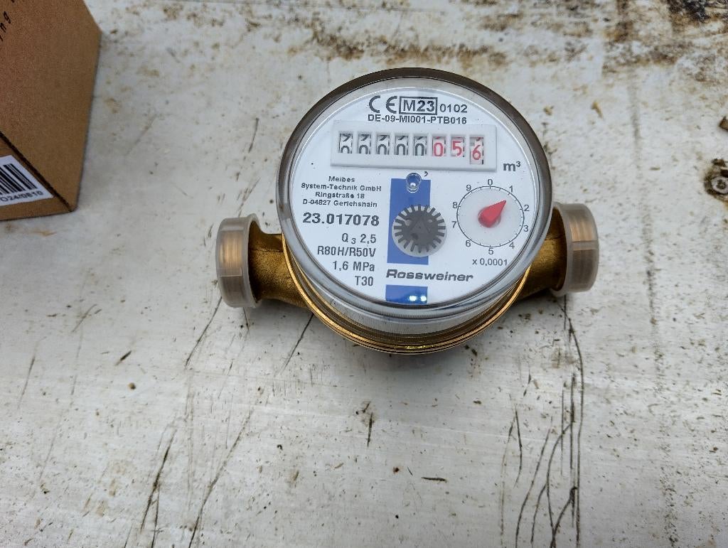 watermeter, Doe-het-zelf en Verbouw, Meetapparatuur, Ophalen of Verzenden, Nieuw