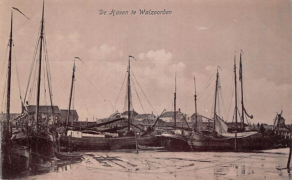 Walsoorden De Haven Zeeuws-Vlaanderen Terneuzen Scheepvaart, Ophalen of Verzenden, Voor 1920, Gelopen, Zeeland