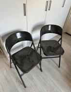 2x IKEA Frode klapstoel zwart, Huis en Inrichting, Stoelen, Ophalen, Gebruikt, Twee, Zwart