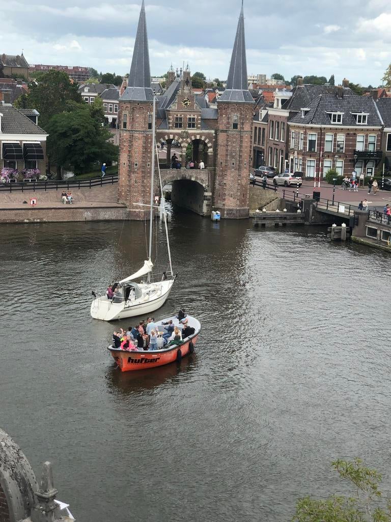 Reddingsloep 8.5 X 3.2 harding met boegschroef, Ophalen, 10 tot 30 pk, Gebruikt, Binnenboordmotor