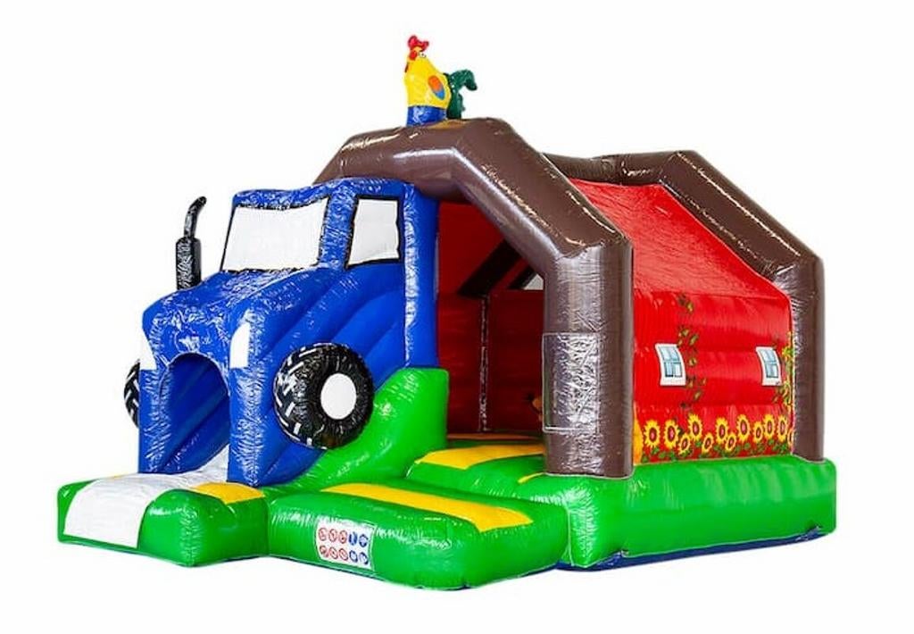 Springkussen boerderij thema te huur, Ophalen, Zo goed als nieuw, Overige