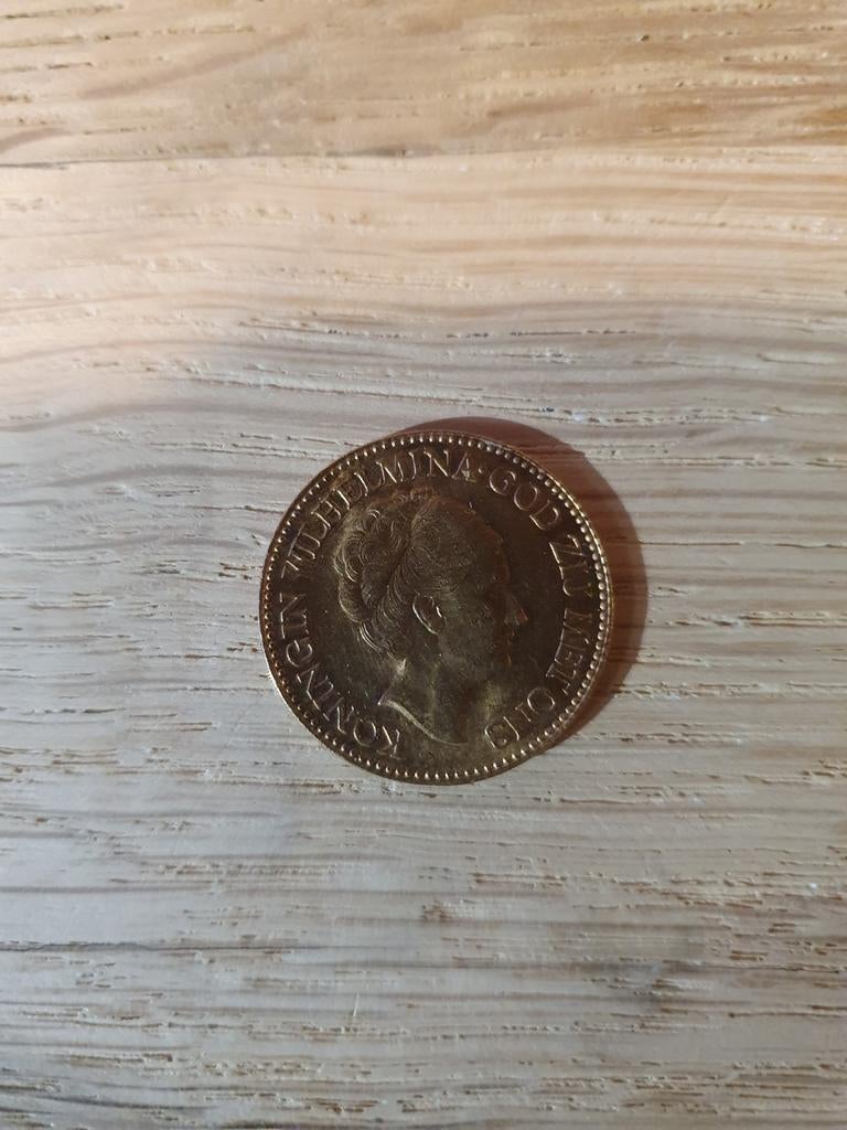 Gouden Tientje Koningin Wilhelmina 1932, Postzegels en Munten, Ophalen, Goud, Koningin Wilhelmina, Losse munt