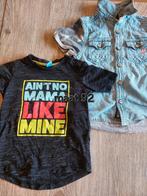 Set van 2 shirts: T-shirt en spijkerblouse maat 92, Kinderen en Baby's, Kinderkleding | Maat 92, Gebruikt, Ophalen of Verzenden