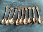 9 verzilverde lepeltjes, Antiek en Kunst, Ophalen of Verzenden
