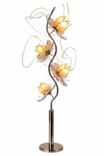 Vintage lotus lamp roze hollywood regency 3 standen licht, Ophalen, Gebruikt, Hollywood regency, 150 tot 200 cm